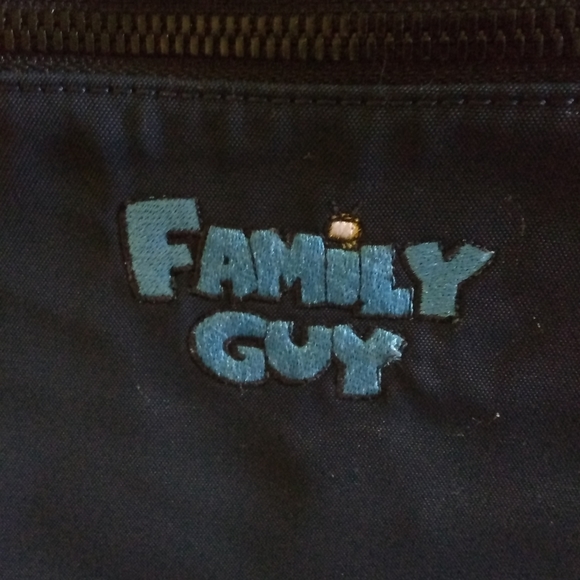 Away Original Everywhere Bag Navy Blue Nylon Black Leather Trim - Picture 3 of 14